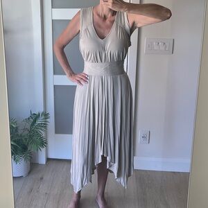 BCBGMaxAzria Sz L tank dress.  Light grey.
